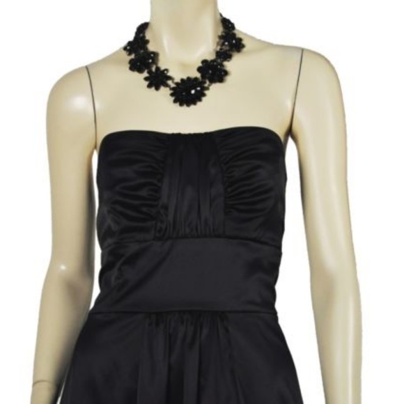 WHITE HOUSE BLACK MARKET STRAPLESS SATIN DRESS - Picture 3 of 5